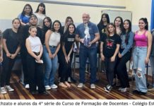 No dia 12 de Março os alunos da 4ª série do Curso de Formação de Docentes (noturno) contaram com a presença do Sociólogo Ivan Cezar Fochzato