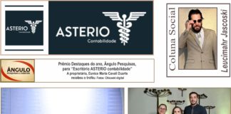 Prêmio Destaques do ano, Ângulo Pesquisas, para ”Escritório ASTERIO contabilidade”