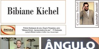 Prêmio Destaques do ano, Ângulo Pesquisas, para: ‘’Bibiane Kichel – Apresentadora do ano’’  – TV Sudoeste