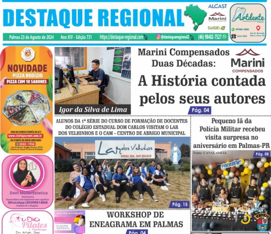 CAPA JORNAL DESTAQUE REGIONAL 23/08