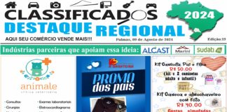 CLASSIFICADOS DESTAQUE REGIONAL 09/08