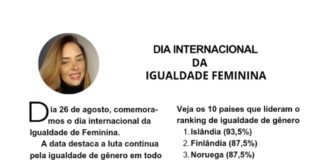 DIA INTERNACIONAL DA IGUALDADE FEMININA