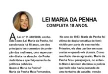 LEI MARIA DA PENHA COMPLETA 18 ANOS