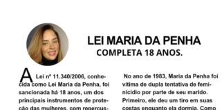 LEI MARIA DA PENHA COMPLETA 18 ANOS
