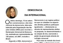 DEMOCRACIA DIA INTERNACIONAL