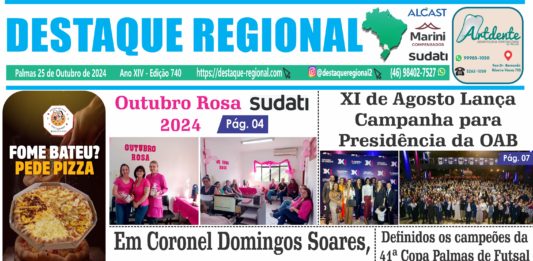 CAPA JORNAL DESTAQUE REGIONAL 25/10