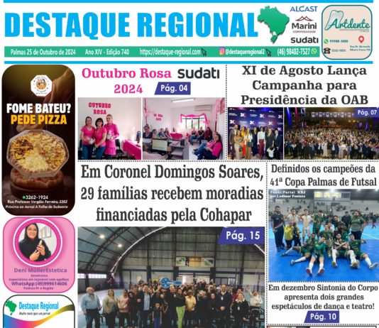 CAPA JORNAL DESTAQUE REGIONAL 25/10