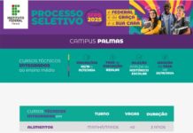 Inscrições para o Processo Seletivo do Campus Palmas começam nesta quinta-feira (03/10)