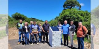 Bandiera e Lio inauguram primeira pavimentação da estrada do Travessão