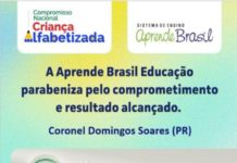 Coronel Domingos Soares conquista Selo Prata do Compromisso Nacional com a Alfabetização