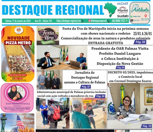 CAPA JORNAL DESTAQUE REGIONAL 17/01