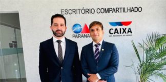 Presidente da OAB Palmas visita a subseção da OAB Paranaguá