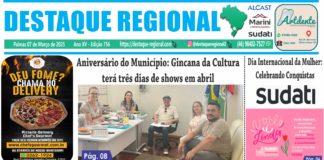 CAPA JORNAL DESTAQUE REGIONAL 07/03