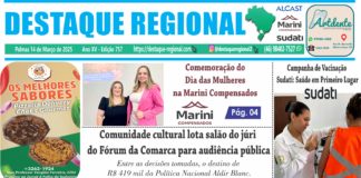 CAPA JORNAL DESTAQUE REGIONAL 14/03