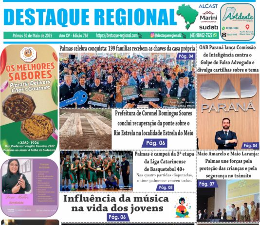 CAPA JORNAL DESTAQUE REGIONAL 30/05