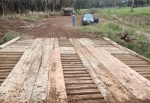 Prefeitura de Coronel Domingos Soares conclui recuperação da ponte sobre o Rio Estrela na localidade Estrela do Meio