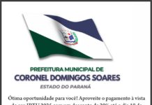 Carnês de IPTU, estão disponíveis na Prefeitura de Coronel Domingos Soares