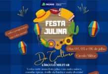 Festa Julina da Cultura e Círculo Militar vai acontecer dias 4, 5 e 6 de julho