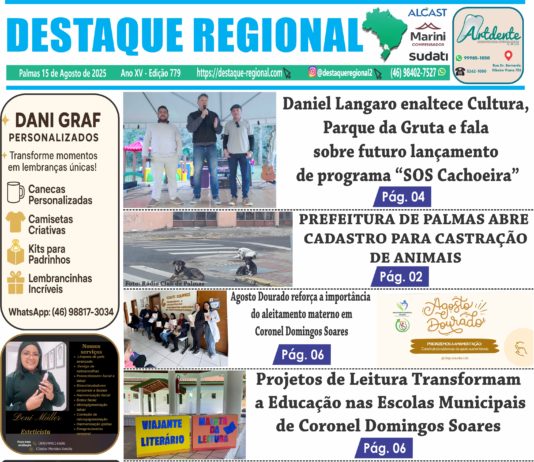 CAPA JORNAL DESTAQUE REGIONAL 15/08
