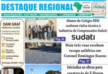 CAPA JORNAL DESTAQUE REGIONAL 22/08