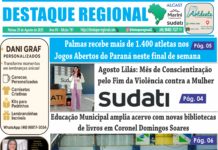 CAPA JORNAL DESTAQUE REGIONAL 29/08