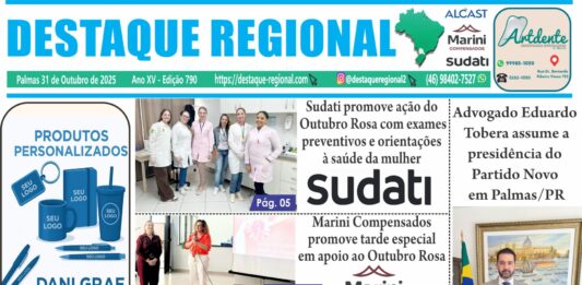 CAPA JORNAL DESTAQUE REGIONAL 31/10