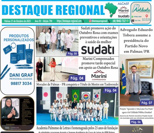 CAPA JORNAL DESTAQUE REGIONAL 31/10