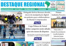 CAPA JORNAL DESTAQUE REGIONAL 14/11
