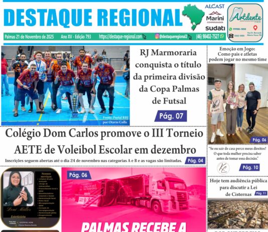 CAPA JORNAL DESTAQUE REGIONAL 21/11