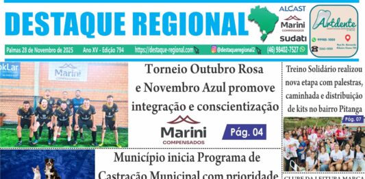 CAPA JORNAL DESTAQUE REGIONAL 28/11