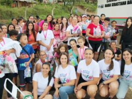 Treino Solidário realizou nova etapa com palestras, caminhada e distribuição de kits no bairro Pitanga