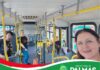 Ônibus se transforma no “Amarelinho do Natal” e já circula pela cidade com arte, luzes e música, em ação da Escola Nascer para Artes