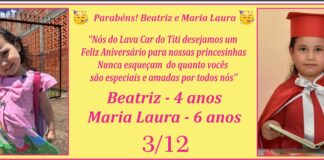 Parabéns! Beatriz e Maria Laura
