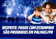 Fogos de estampido estão proibidos: Prefeitura pede apoio da população para denunciar irregularidades