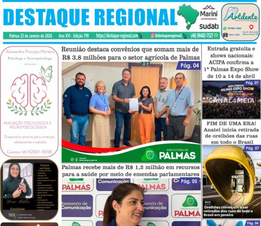 CAPA JORNAL DESTAQUE REGIONAL 23/01