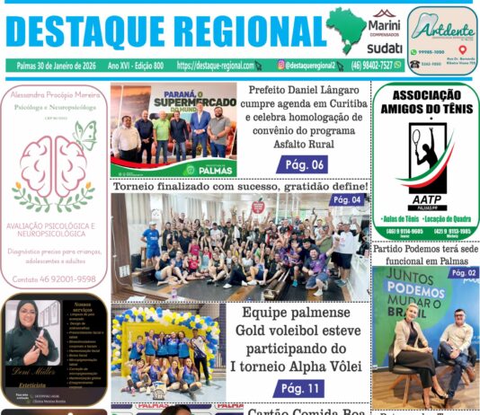 CAPA JORNAL DESTAQUE REGIONAL 30/01