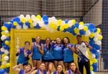 Equipe palmense Gold voleibol esteve participando do I torneio Alpha Vôlei