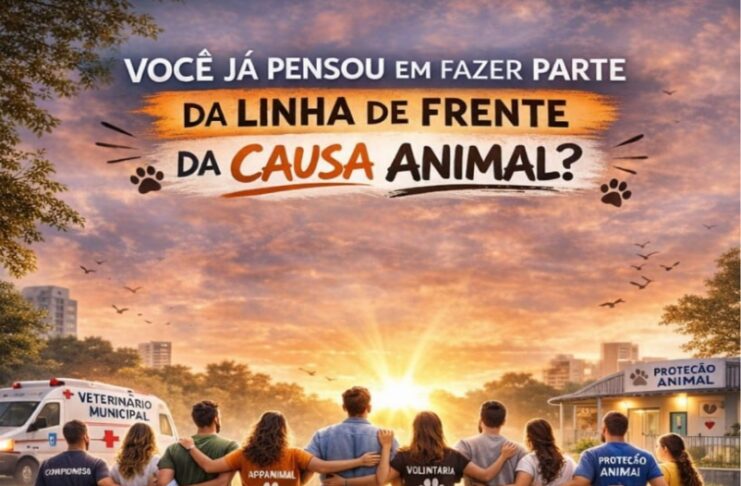 VOCÊ JÁ PENSOU EM FAZER PARTE DA LINHA DE FRENTE DA CAUSA ANIMAL?