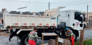 Administração Municipal atua em várias frentes para garantir limpeza e assistência após fortes chuvas