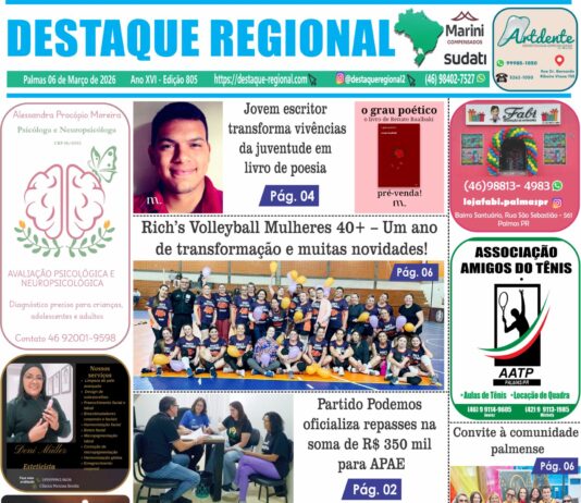 CAPA JORNAL DESTAQUE REGIONAL 06/03