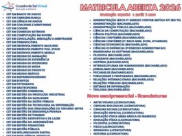 MATRICULA ABERTA 2026