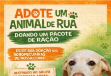 ADOTE UM ANIMAL DE RUA DOANDO UM PACOTE DE RAÇÃO