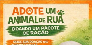 ADOTE UM ANIMAL DE RUA DOANDO UM PACOTE DE RAÇÃO