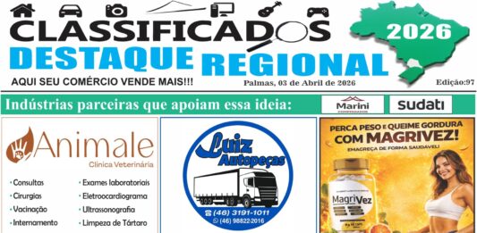 CLASSIFICADOS DESTAQUE REGIONAL 03/04