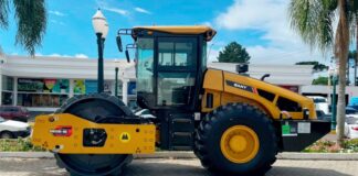 Palmas recebe novo rolo compactador e reforça infraestrutura do parque de máquinas