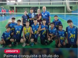 A equipe AETE do Colégio Dom Carlos, representando Palmas, conquistou o título do voleibol masculino