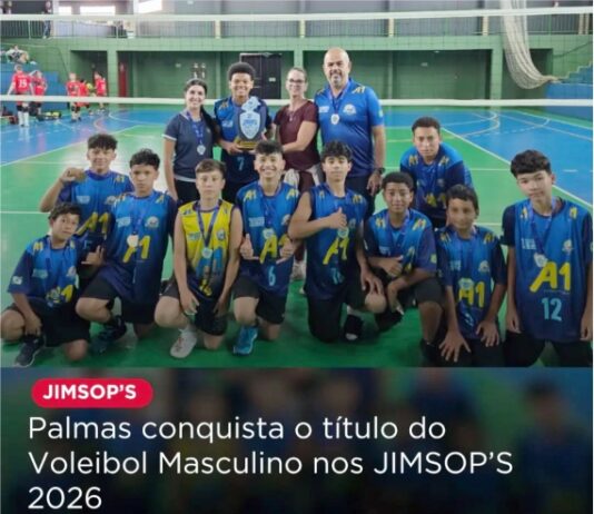 A equipe AETE do Colégio Dom Carlos, representando Palmas, conquistou o título do voleibol masculino