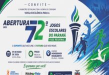 Palmas sediará abertura da fase regional dos 72º Jogos Escolares do Paraná nesta sexta-feira