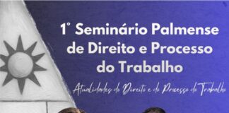 A Subseção da OAB Palmas, em parceria com a Justiça do Trabalho e o Instituto Federal do Paraná, promove nesta quinta-feira (14), às 19h30, o 1º Seminário Palmense de Direito e Processo do Trabalho, na Câmara de Vereadores de Palmas.