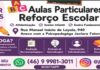REFORÇO ESCOLAR – AULAS PARTICULARES